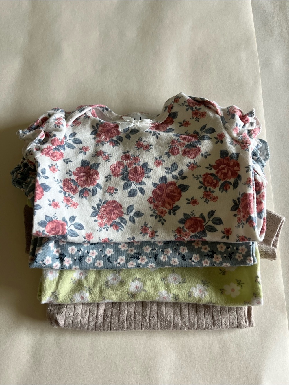 Nicole Miller New York Floral Infant Onesies- 4 pack